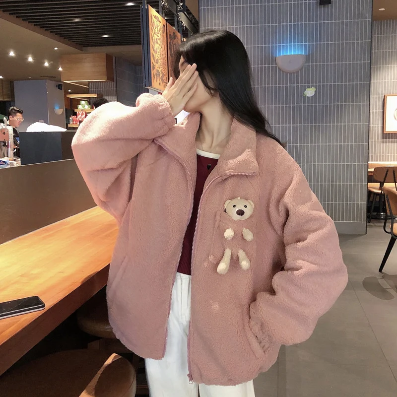 Women's Sweatshirt Plus Velvet Thickened Lamb Hair. Warm and cozy, perfect for winter. Provides exceptional comfort, sof — photo 4