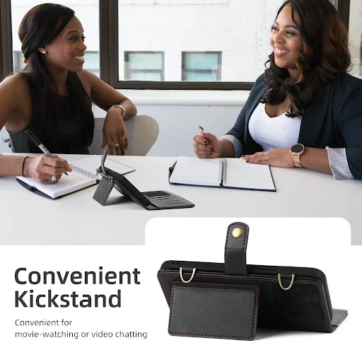 Title 8, Capa Carteira Multifuncional Crossbody de Couro...