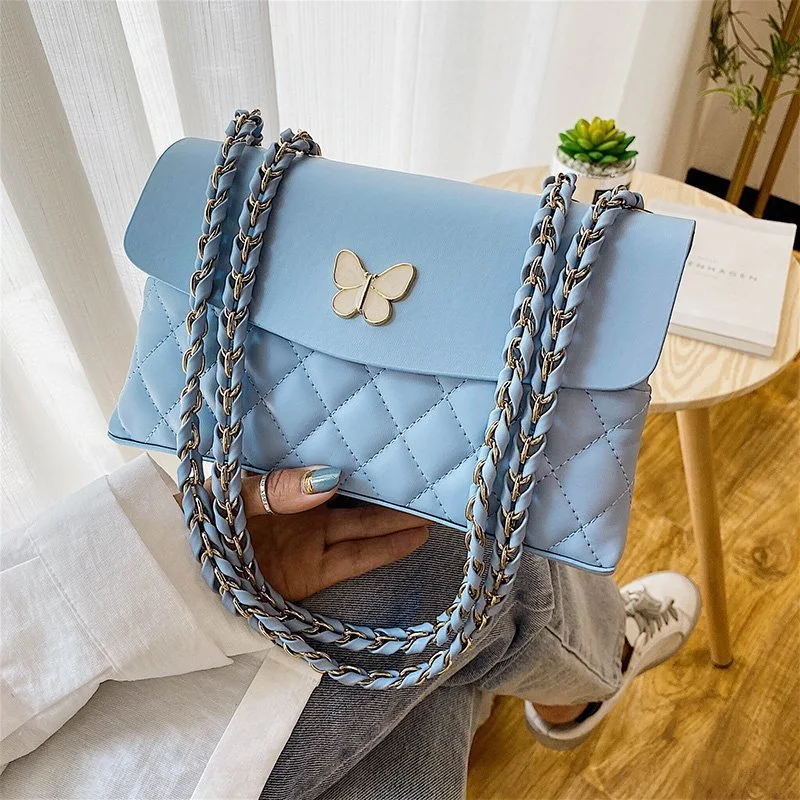 Bolsa de corrente rhombus, tendência fashion, estilo ocidental, ombro único, bolsa quadrada pequena, ideal para looks modernos e elegantes. — foto 5
