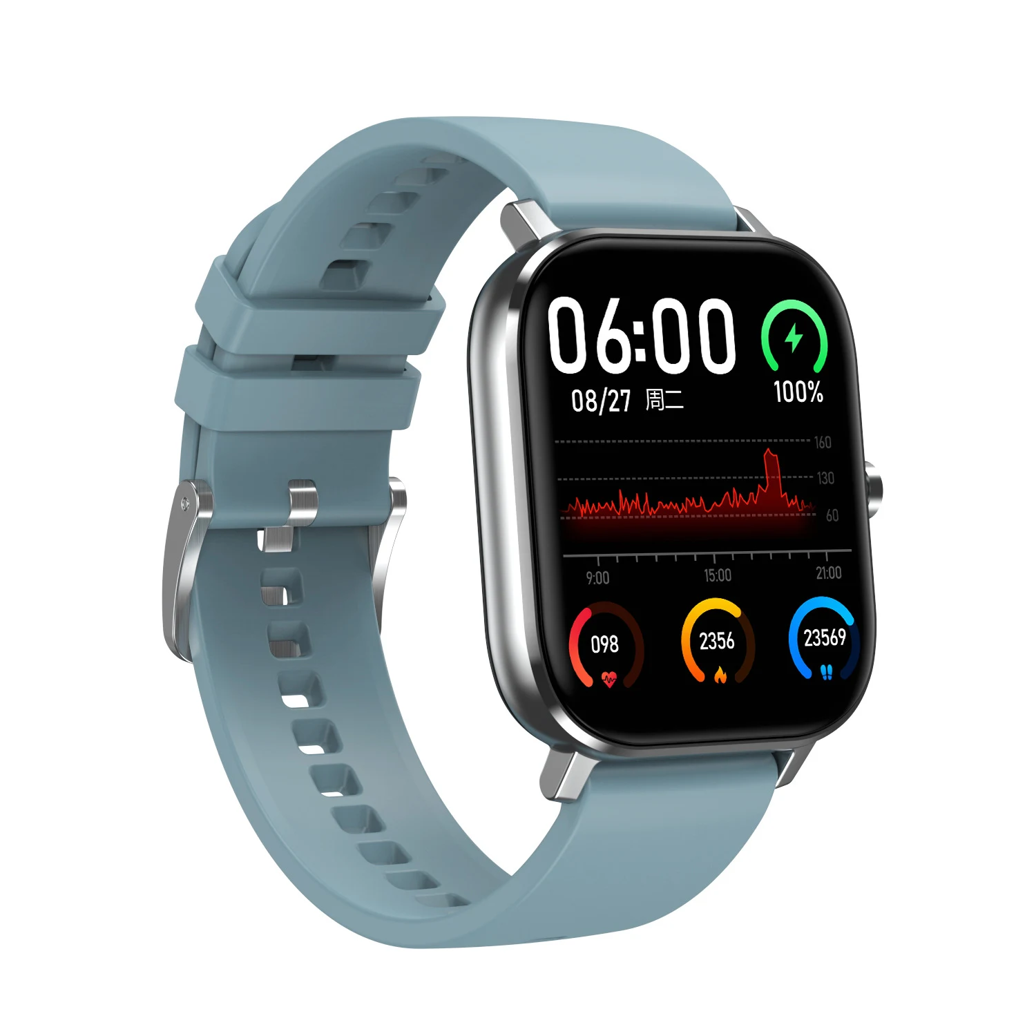Pulseira Inteligente Monitor Cardíaco ECG Pressão Sanguínea Oxigênio no Sangue Controle de Música Remoto. Saúde e Conveniência no Seu Pulso. — foto 4