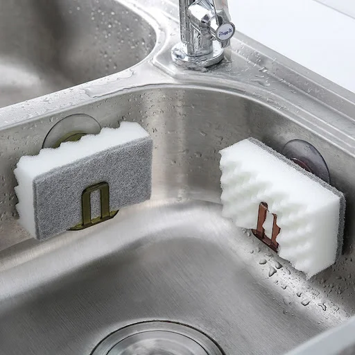 Title 4, Sink suction cup drain storage rack, perfect fo...