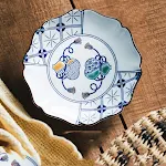 Court Style Red Plate Engagement Pastry Plate – Showcase your treats elegantly. Perfect for cakes and desserts with a fe — photo 5
