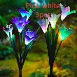 Outdoor Solar Garden Light Waterproof 7 LED Colorful Lawn Light Lily Fairy Lights Christmas Patio Decoration — photo 3
