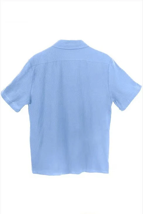 Title 3, Camisa masculina casual de verão, manga curta, ...