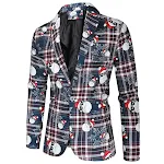 Blazer Casual Masculino com Estampa Divertida 3D, design moderno e confortável, perfeito para um visual descontraído com um toque de originalidade. — foto 14
