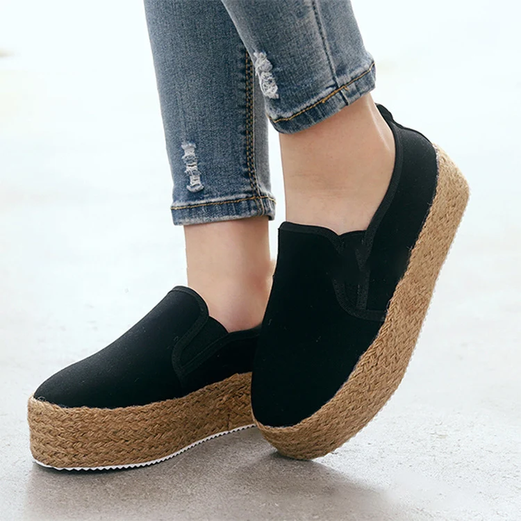 Title 4, Sapatos Trifle Sole de lona e corda de cânhamo