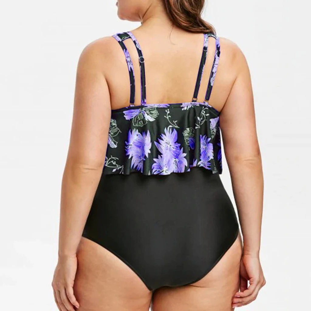 Title 8, High Waist Ruffle Print Swimwear, perfect for b...