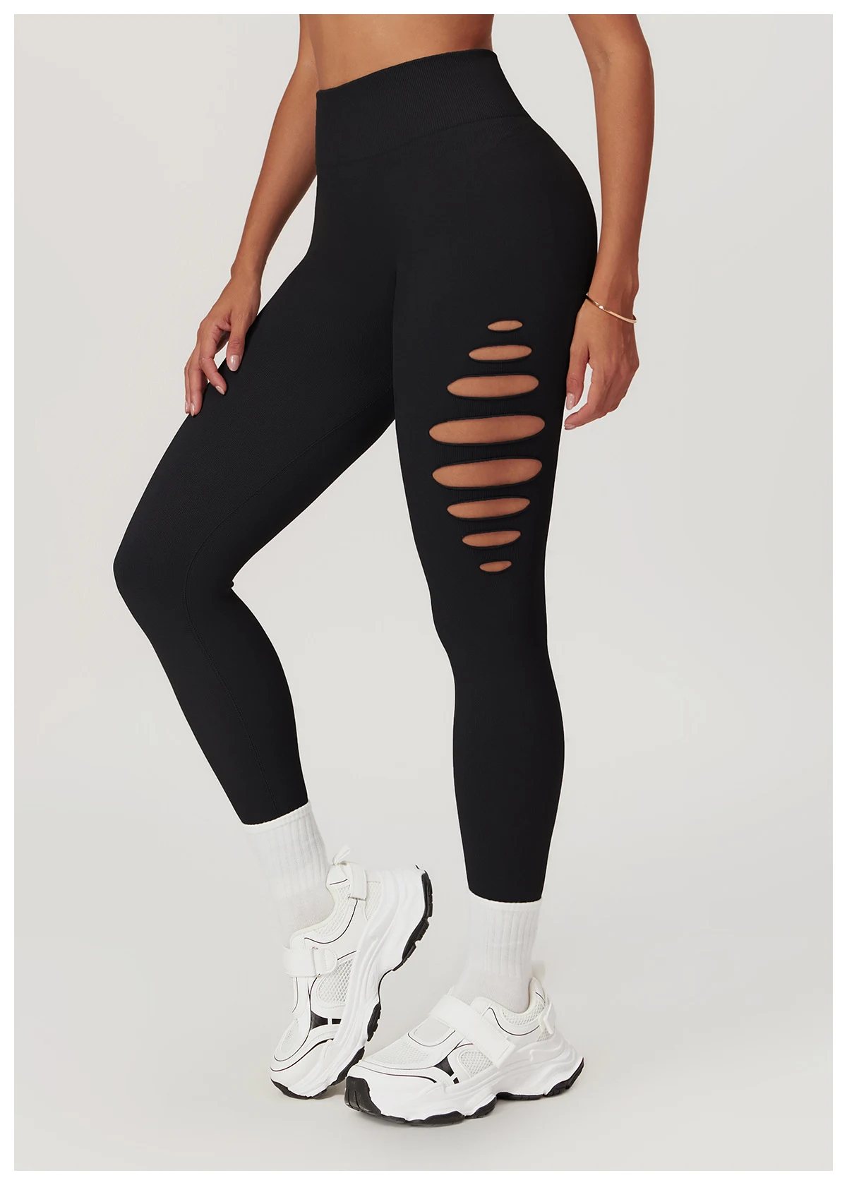 Title 25, European and American Hollow Seamless Skinny Yo...