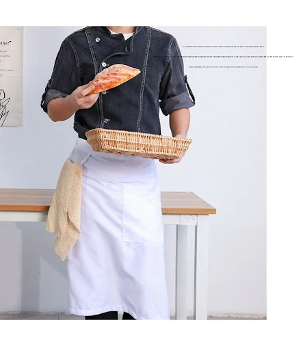 Title 18, Avental de chef para restaurante ocidental mang...