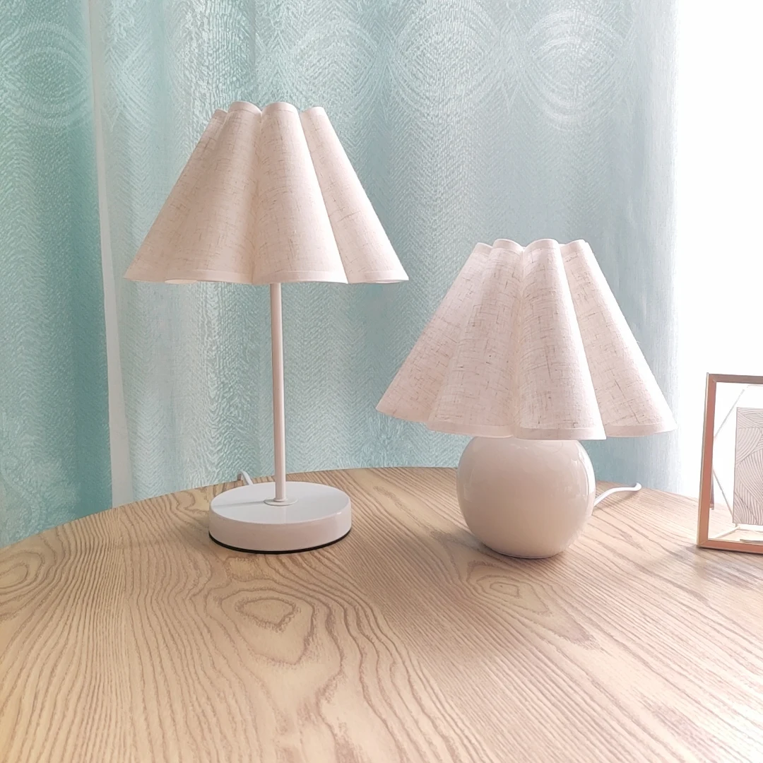Title 7, Metal Ceramic Petal Fabric Bedside Decorative T...