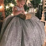 Vestido Longo Infantil Fofo para Menina Aniversário Princesa Perfeito para o Dia das Crianças Roupa Festiva e Elegante para Festas — foto 2