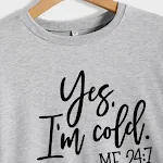 Felpa con stampa lettere da donna, girocollo, cotone, moda retrò. Comoda e alla moda per un look casual quotidiano, perfetta per il tempo libero. — foto 1