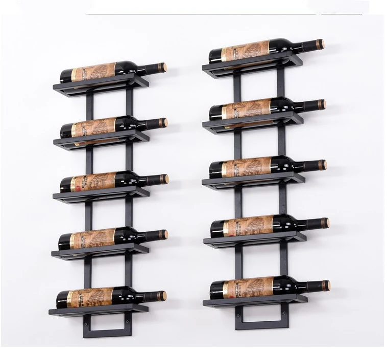 Adega de vinho criativa estilo europeu de parede Organize seus vinhos com elegância e otimize espaço Design inovador e sofisticado Perfeito para sua casa. — foto 4