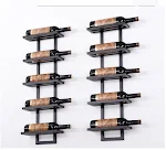 Adega de vinho criativa estilo europeu de parede Organize seus vinhos com elegância e otimize espaço Design inovador e sofisticado Perfeito para sua casa. — foto 4