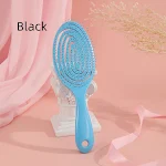 Hollow Hair Handheld Candy Color Dry Comb Fast Drying Detangling Brush Gentle Styling Portable Perfect for Travel and Ev — photo 10