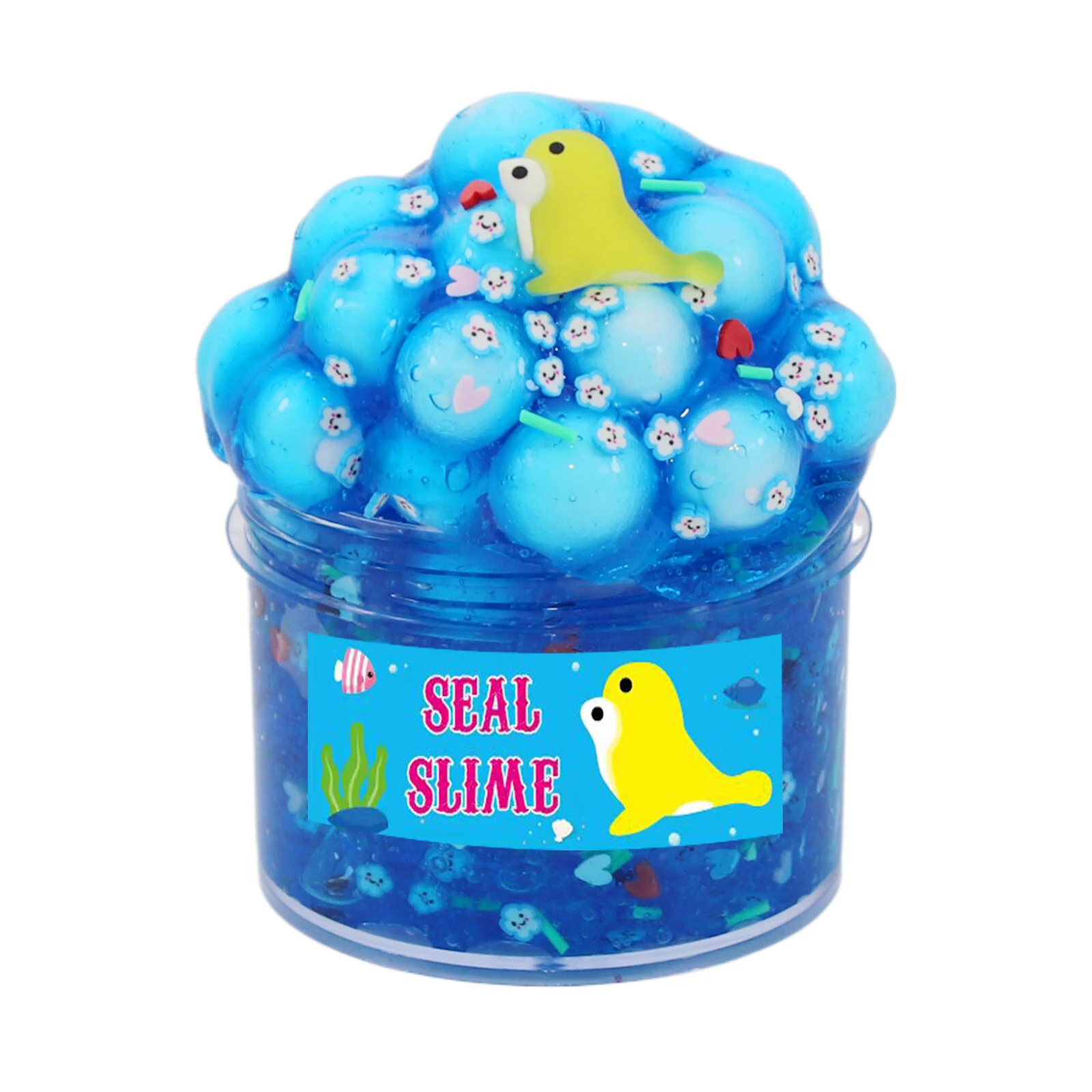 Ocean Slim Crystal Mud Bullhead Glue Brinquedo de descompressão de argila colorida Alívio do estresse e diversão tátil. — foto 26