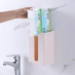ABS wall-mounted tissue holder for convenient use. Simple installation, durable design, easy access, and quick refilling — photo 3