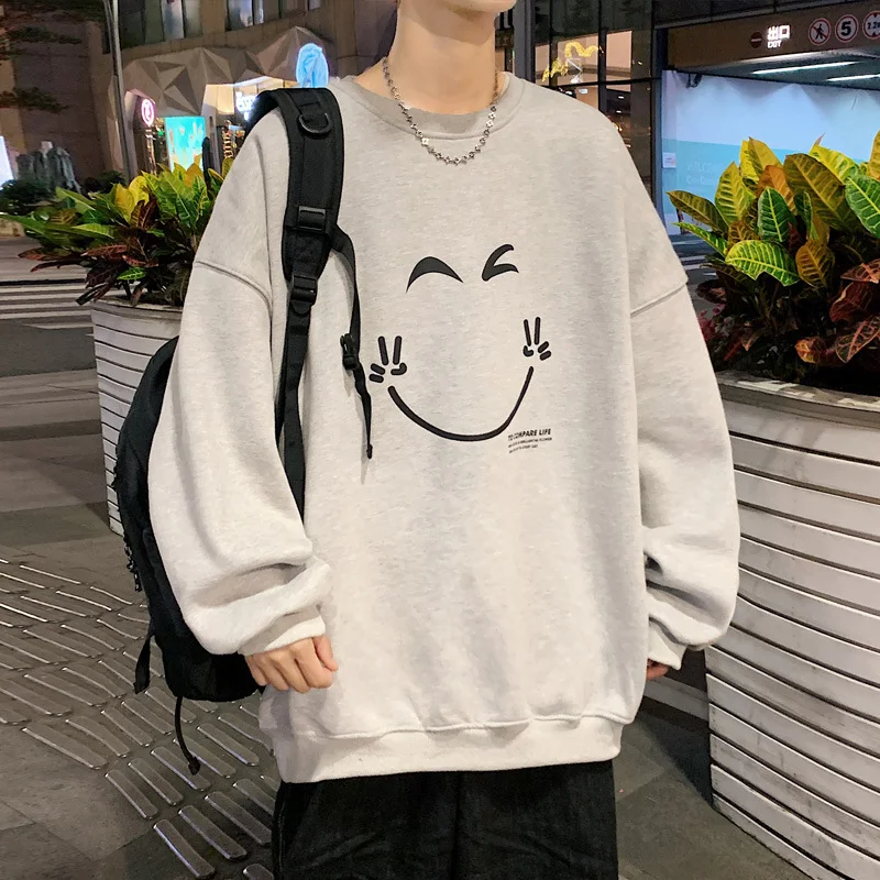 Title 1, Suéter masculino plus size com gola redonda e m...
