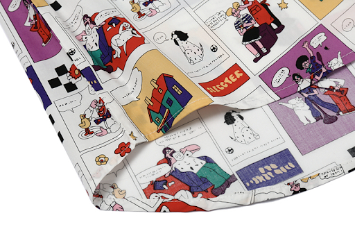 Title 7, European And American Retro Fun Full-Print Shor...