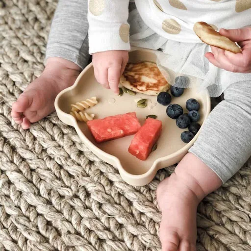 Title 1, Silicone Spork Tableware Set for Babies, Bear D...