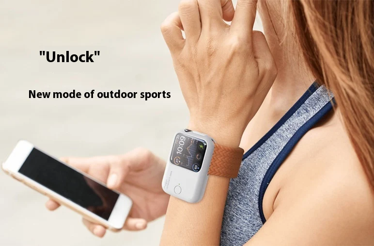 Title 6, Portable wireless power bank watch charger. Enj...