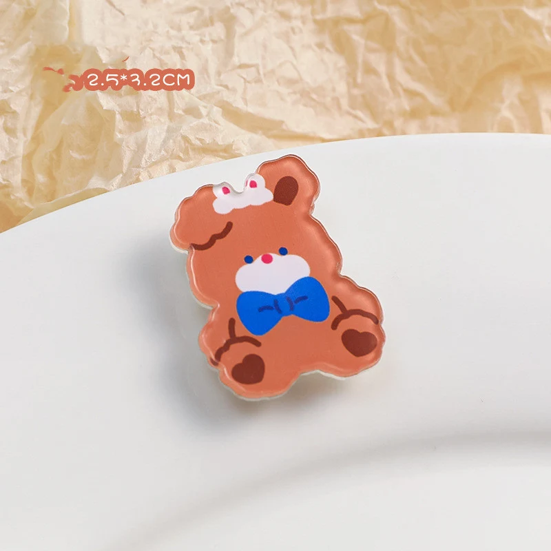 Broche de acrílico de dibujos animados Adornos decorativos bonitos Dale un toque divertido a tu ropa con estos accesorios encantadores y adorables. — foto 1