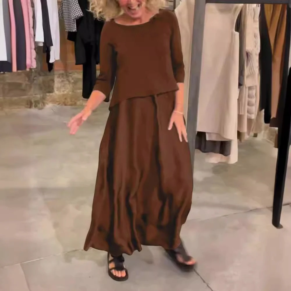 Conjunto de 2 peças transfronteiriças de roupas femininas de primavera e verão da Amazon — foto 6