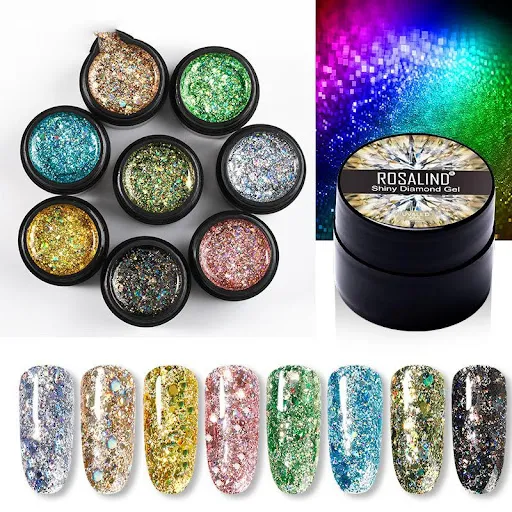 Title 6, Vernis à Ongles UV Scintillant Diamant avec Pai...