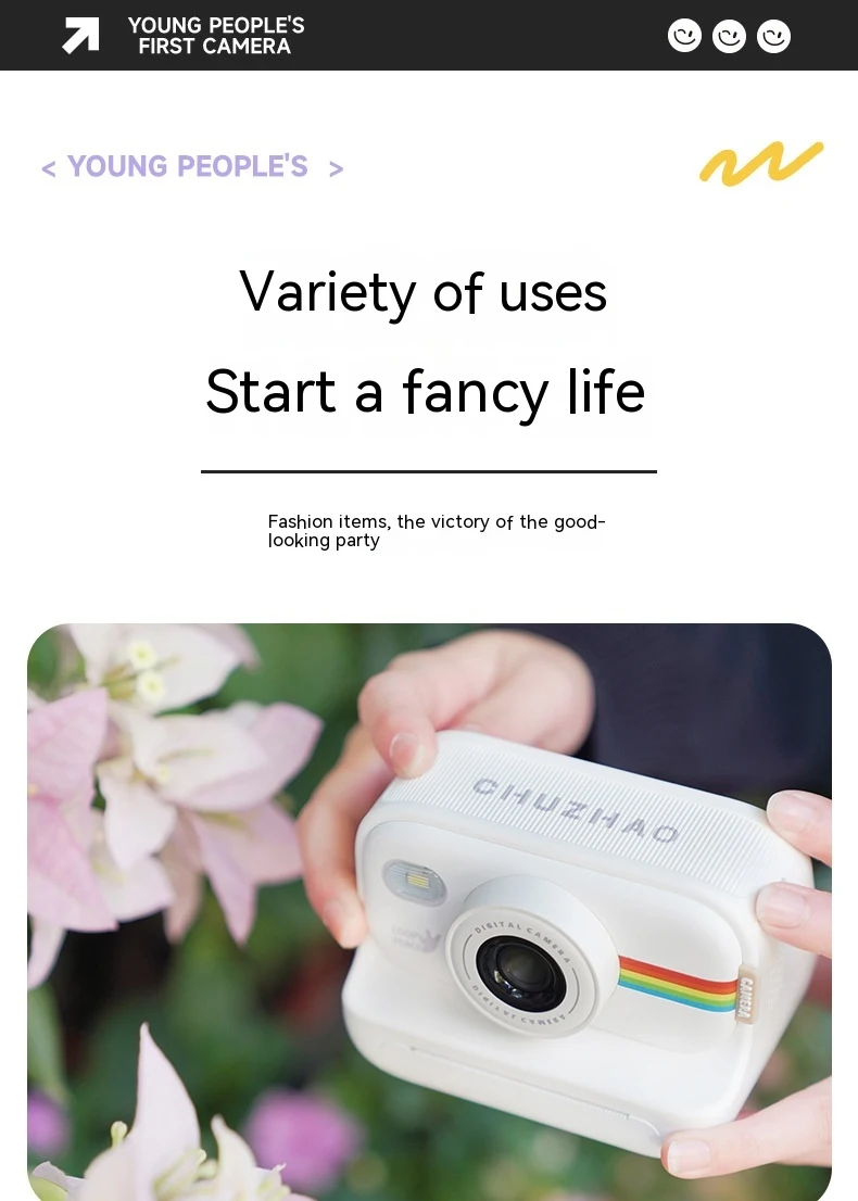 Printable Camera Toy Digital Photo Camera for Kids Baby Birthday Gift Encourages Creativity Easy to Use Fun Educational — photo 29