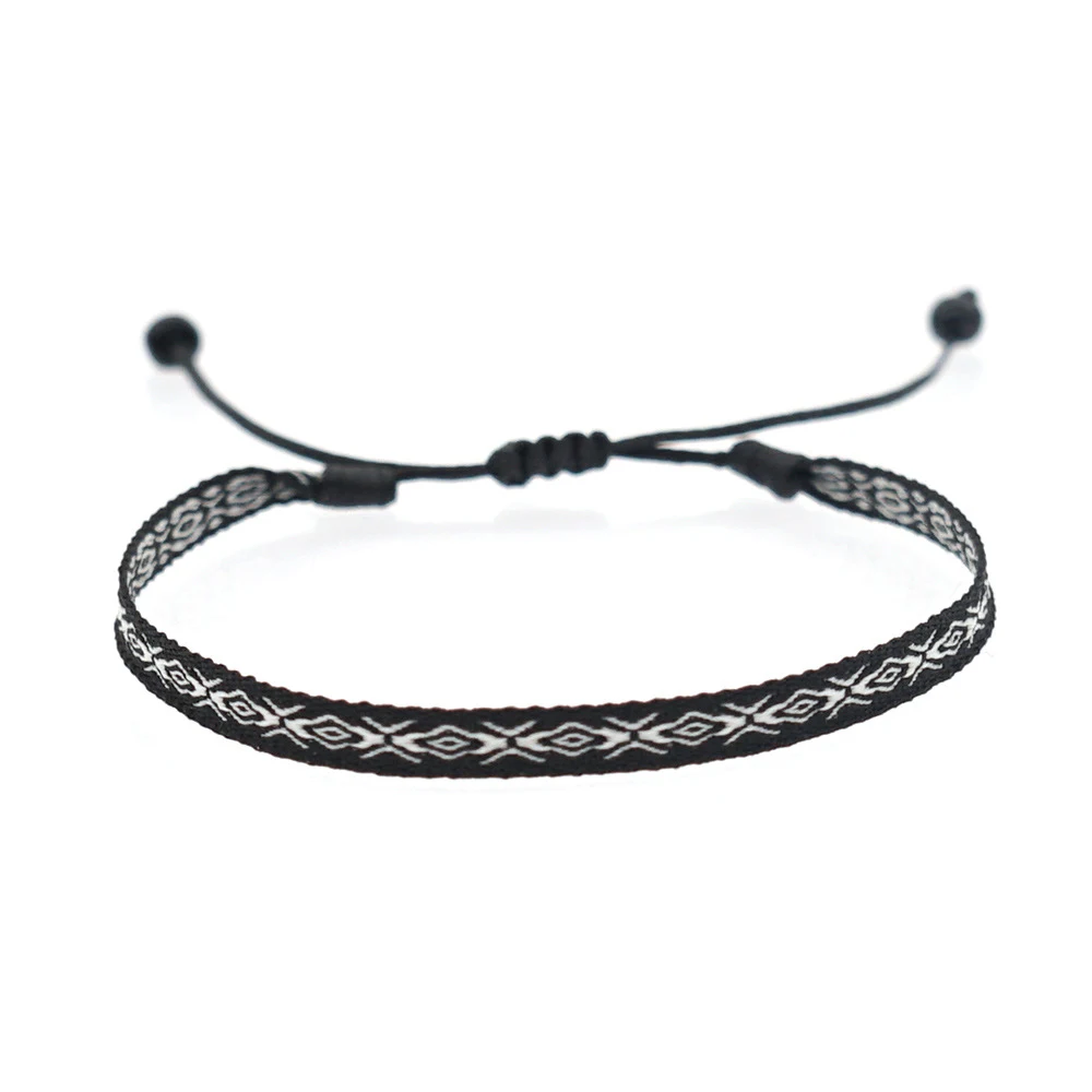 Pulseira Ornamento Artesanal de Fita para Mulher Joia Feita à Mão Elegante Presente Feminino Design Exclusivo — foto 1