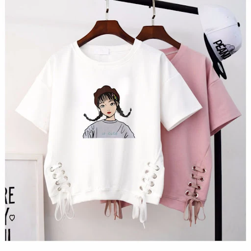 Title 7, Loose Student White Blouse Women. Comfortable a...