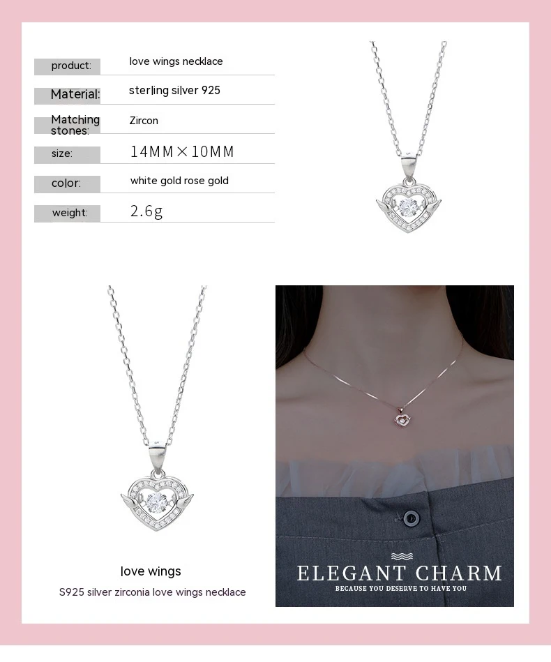 Title 4, 925 Sterling Zilveren Ketting voor Dames, veelz...