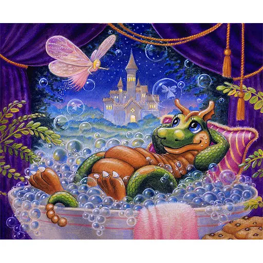 Title 2, Diamond Painting Bunte Drachen Cartoon Einhorn ...