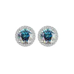 Colorful Blue Moissanite