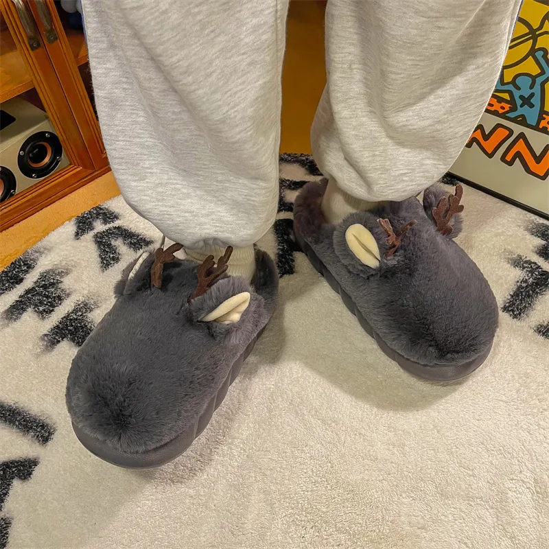 Two-Wear One-Word Slippers Men and Women Cotton Comfortable Soft Warm Versatile House Slippers for Everyday Use — photo 4