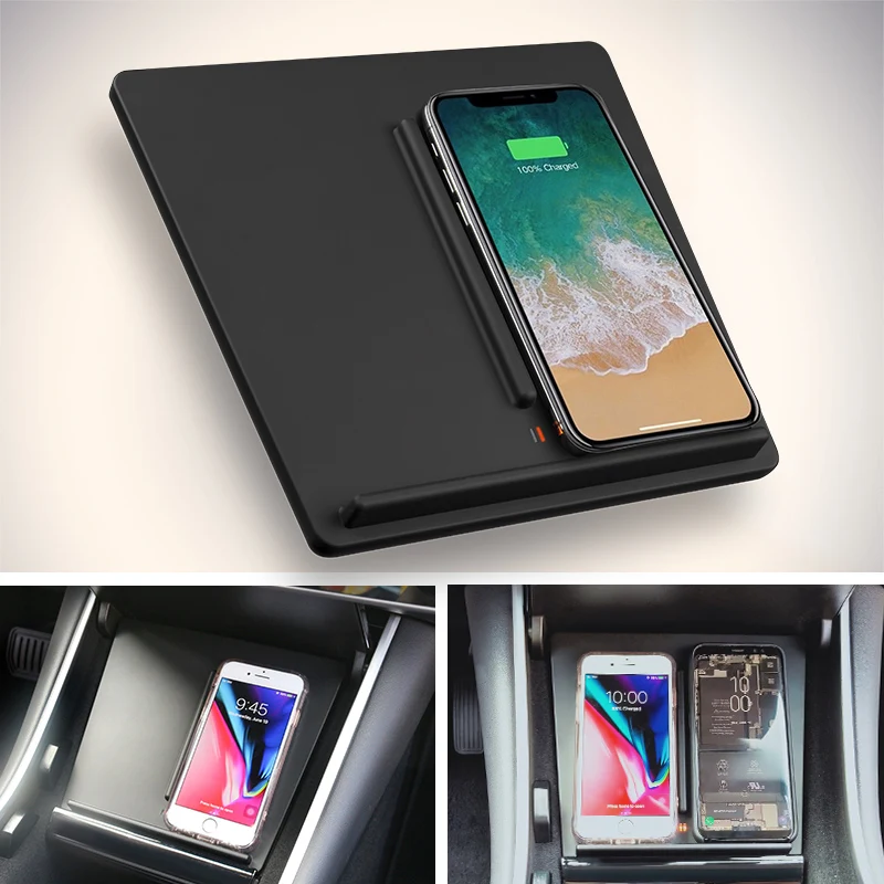 Title 6, Tesla car wireless charger for fast and conveni...
