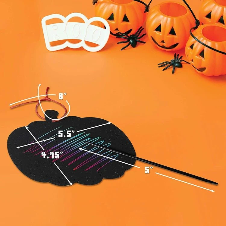 Title 5, 24 Pieces of Four Patterns DIY Halloween Colorf...