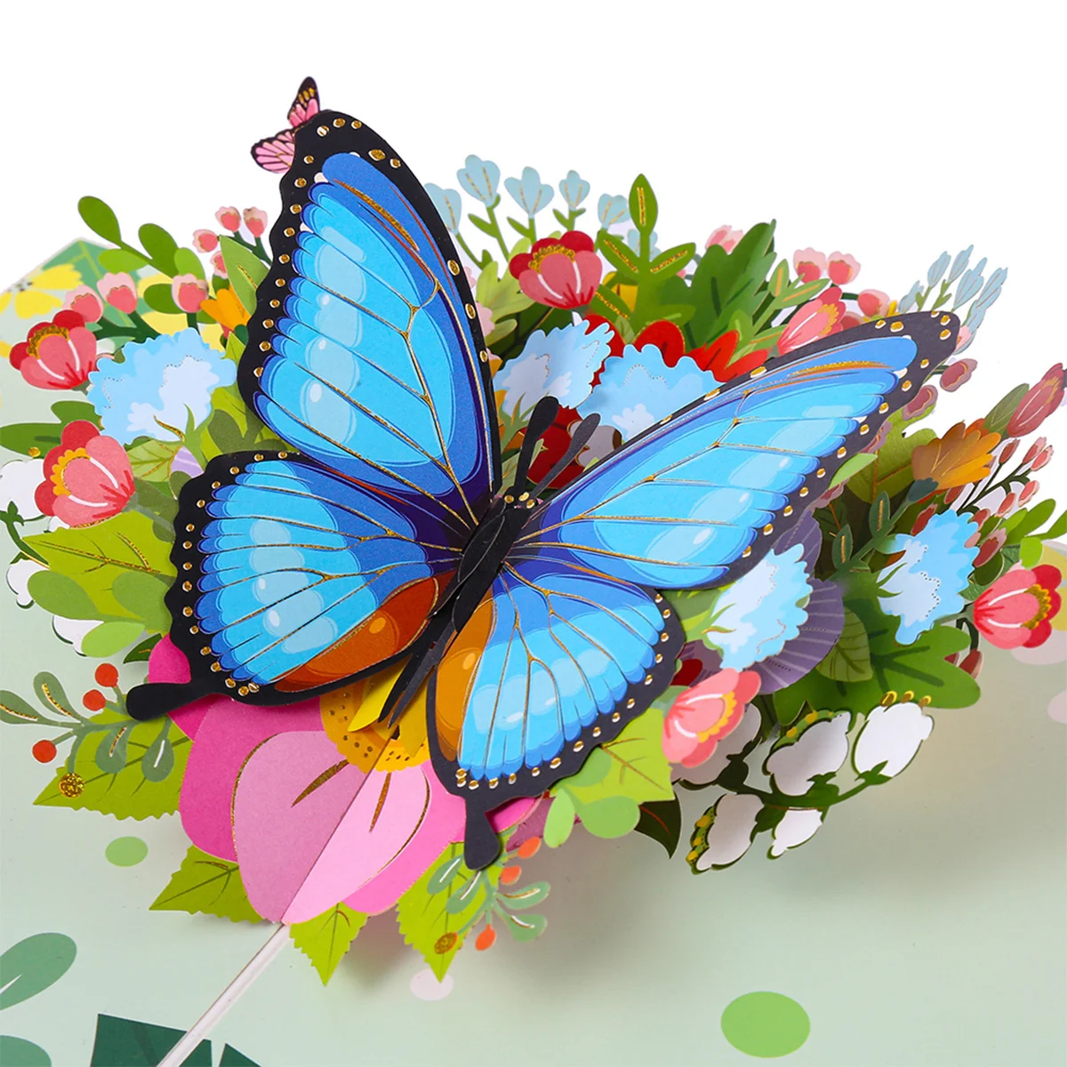 Title 2, Creative 3D Greeting Cards Folding Pansy Stereo...