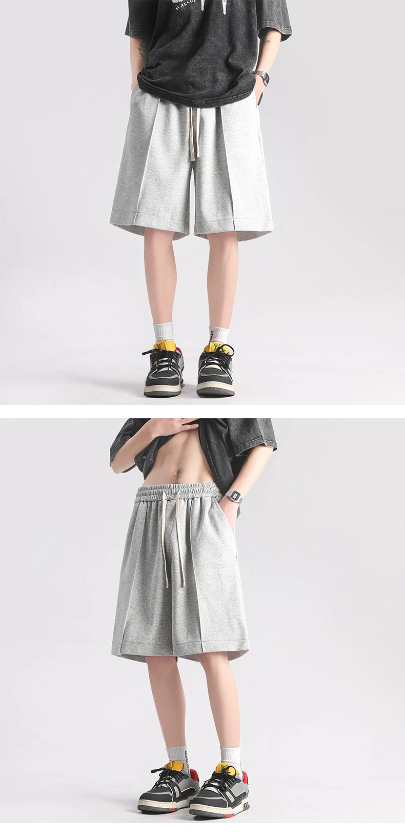Title 8, Summer Simplicity Solid Color Casual Shorts Com...