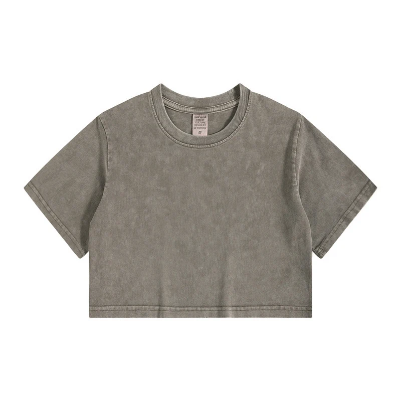 Title 13, Camiseta feminina meio corpo hip-hop umbigo esp...