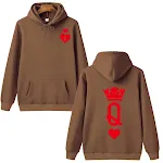 AliExpress Couple Crown Hooded Long-Sleeved Sweatshirt. Cross-Border Foreign Trade. Unisex comfortable casual wear perfe — photo 13