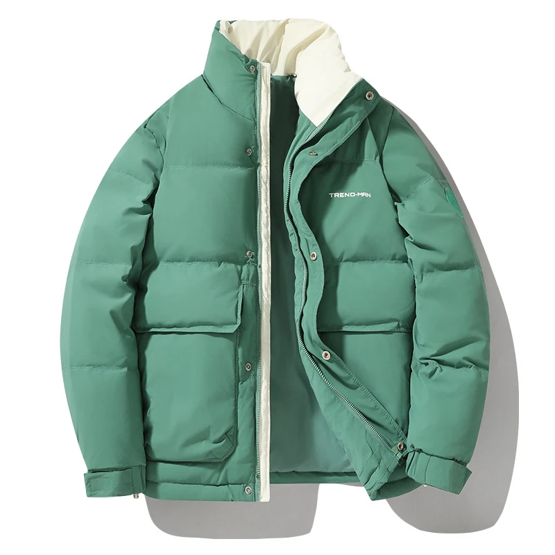 Men's Winter Stand-up Collar Down Jacket Hong Kong Style Leisure Warm. Stay comfortable and warm during the winter with — photo 3