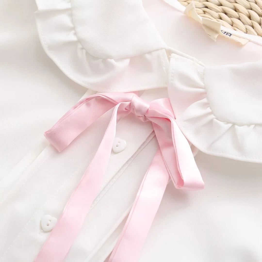 Title 5, Womens Cartoon Lace-up Doll Collar Fashion Bot...