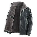 Plush Thick Leather Men's Free Care Jacket. Experience ultimate comfort and style with this luxurious, low-maintenance j — photo 6