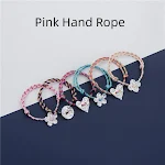 Pulseira de mão de amor com textura de rosto de prata esterlina e corda. Expresse seu afeto com este presente único e especial para quem você ama. — foto 6