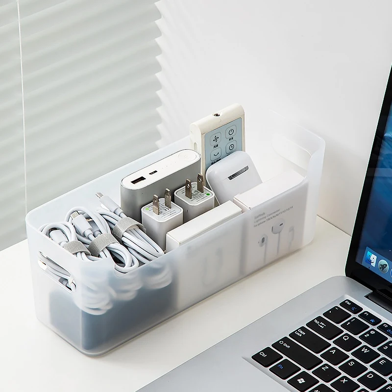 Simple Home Sundries Desktop Storage Box Labeling Organize your desk and find your items easily. This labeled box keeps — photo 8
