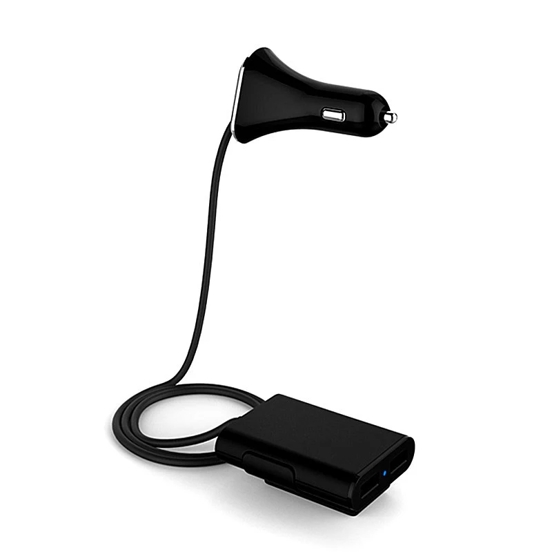 Caricatore per auto USB 4 porte 6.8A per accendisigari con due caricabatterie per auto, ricarica multipla veloce e sicura. — foto 3
