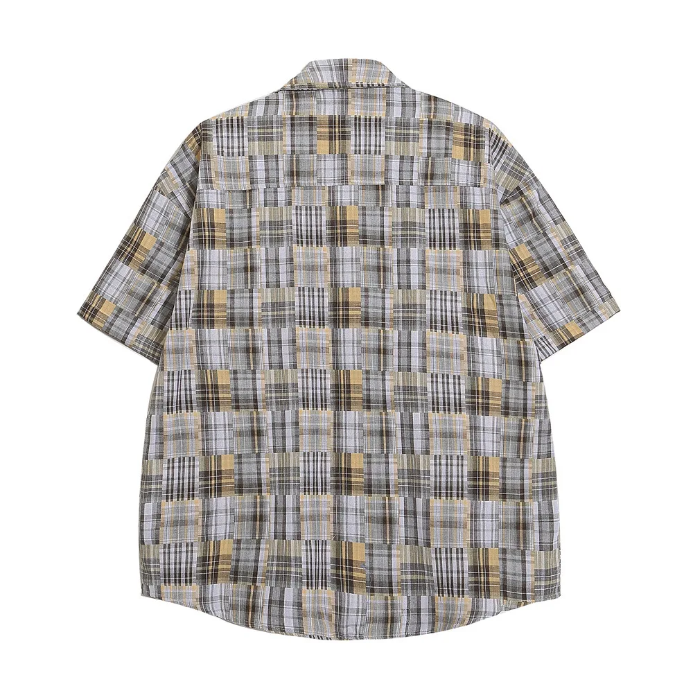 Title 7, Camisa masculina xadrez soltinha de manga curta...
