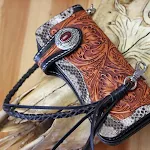 Attached leather rope