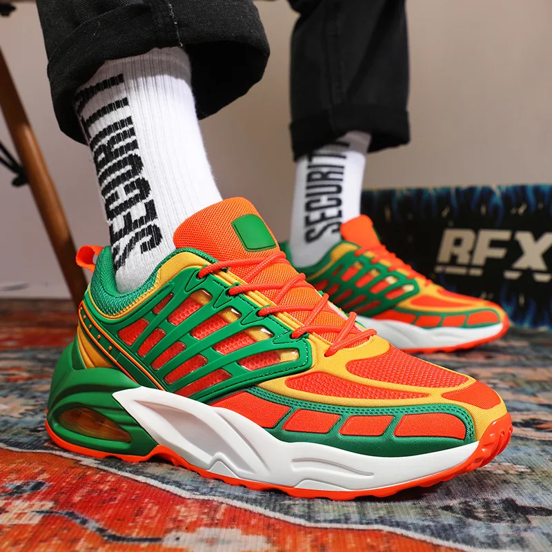 Heren modieuze casual mesh ademende lichte hardloopsneakers. Geniet van comfort en stijl tijdens al uw dagelijkse activiteiten — foto 23